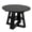 Black, variant on HSUNNS Extendable Round Dining Table for 4-8, 43.3in-59in Kitchen Table with Removable Leaves Space Saving, Wood Base Dining Room Table with Storage Shelf for Living Room Small Spaces (Black)