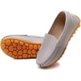 thumbnail image 3 of Boys Girls Leather Loafers Slip-On Oxford Flats Boat Dress Schooling Daily Walking Shoes(Toddler/Little Kids), 3 of 7