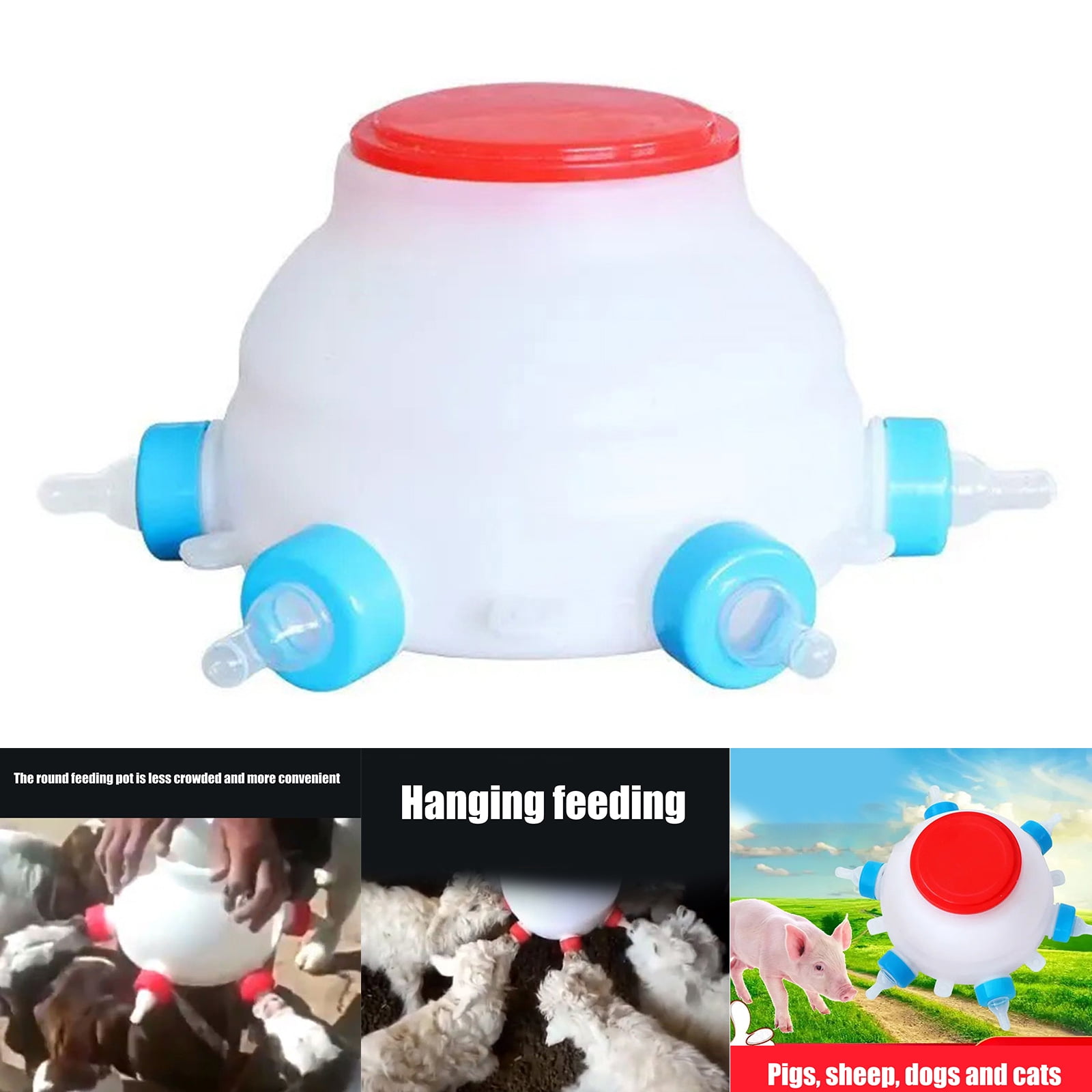 Portable Nurseries Weaner Cow Ranch Tool Calfs Feeding Baby Bottles Feeders for Various Species with User Friendly