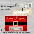 thumbnail image 4 of Santa Belt Christmas Money Card Festive Greeting Card with Red Sash Design Seasonal Greetings Card for Holiday Gifts And Cash Present, 4 of 7