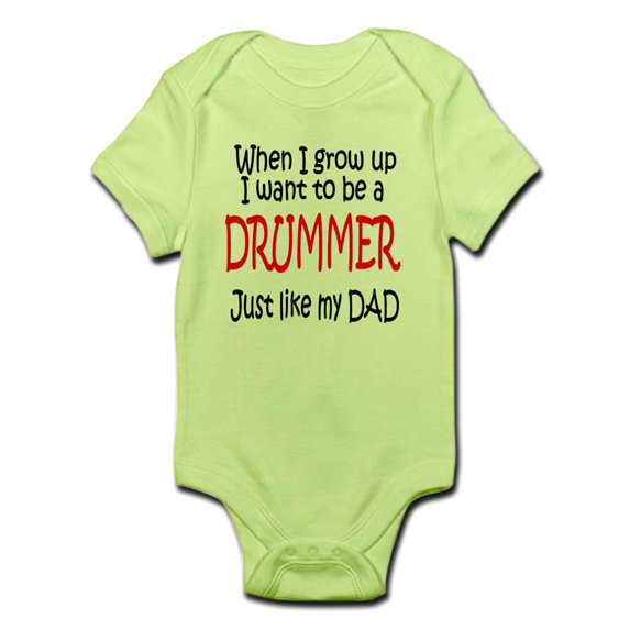 CafePress - Drummer Like Dad Infant Bodysuit - Baby Light Bodysuit