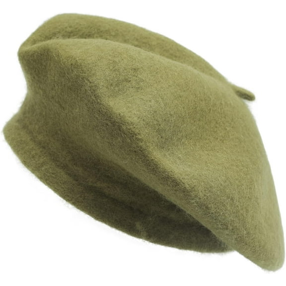 1Pcs Wool French Beret Hat Solid Color Beret Cap for Women Girls