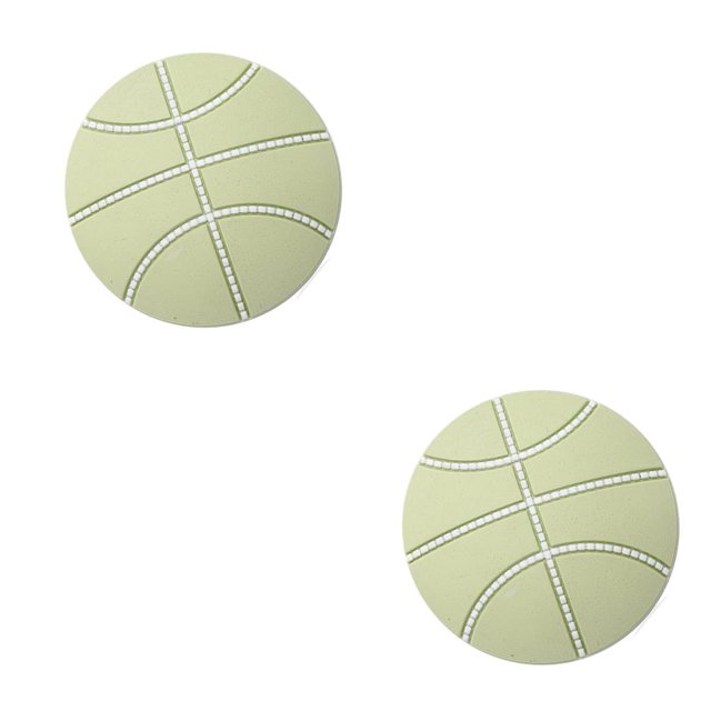 serony 4pcs Mute Door Rear Wall Crash Waterproof Anti-Collision Wall Crash Waterproof Pad Basketball Style 5cm green 2Set