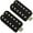 Black, variant on Mojotone Bill Kelliher Hellbender Humbucker Pickup F-Spaced Bridge Set Black