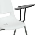thumbnail image 6 of Flash Furniture HERCULES 5 Pack White Ergonomic Shell Chair with Left Handed Flip-Up Tablet Arm, 6 of 13