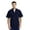 Navy, variant on Toptie Short-Sleeve Work Shirt Straight Collar Utility Uniform Stain and Wrinkle Resistant-Navy-XL