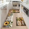 thumbnail image 4 of YIMEIS Thankful Grateful Blessed Machine Washable Non-Slip Rubberback Indoor Runner Rug/Area Rug for Kitchen, Hallway, Kitchen, Entryway, Bathroom, 2 Piece Set - 16''*24''/47''*18'', 4 of 10