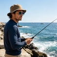 thumbnail image 7 of Men's Retro Round Polarised Sunglasses, Vintage Metal Frame Hop Shades, UV400 Protection Category 3 Polycarbonate Lenses For Driving, Cycling, Fishing, 7 of 7