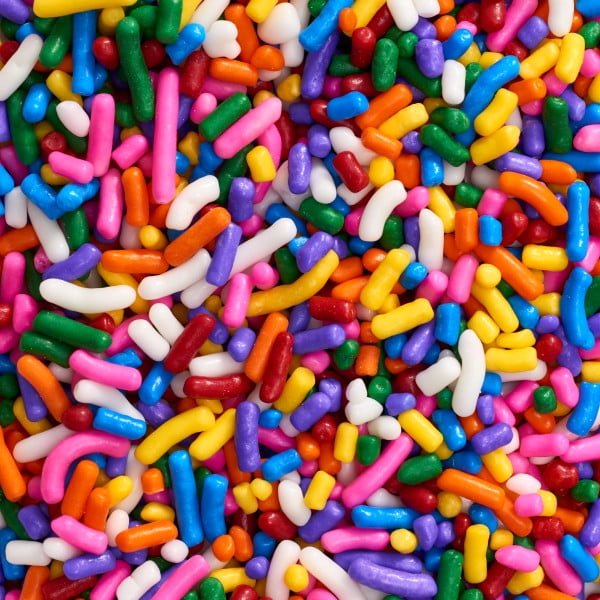 Rainbow Mixed Jimmies Edible Sprinkles - 16 oz - Packaged in a food ...