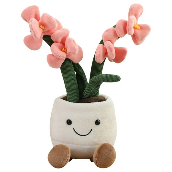 JEy-cat Amuseables Pink Orchid Peluches Douces, Ultra Amuseables Pink Orchid Jouets en Peluche, Animaux en Peluche Doux et Confortables Poupée, Cadeau Idéal pour Pâques