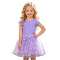 thumbnail image 4 of Fozruso Girls Dresses Girls Summer Short Sleeve Dress Tutu Party Flower Princess Dresses,7-8 Years, 4 of 7