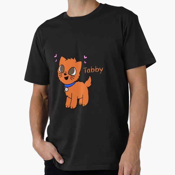 T-Shirt Unisexe Tabby Premium Gear Classique à Rayures avec Portrait de Félin, Graphique, K02424, jusqu'à la Taille 5TG