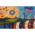 thumbnail image 1 of 5d DIY Full Drill Round Painting Day Kit Town 60x40cm, 1 of 9