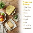 thumbnail image 6 of SUPERBEE Beeswax Wrap for Food, Set of 3 Bees Wax Wraps, Reusable Bees Wrap Paper for Wrapping Vegetables & Cheese, Bowl Covers and Sandwich Wrapping Paper, Beeswax Food Wraps - Tropical Paradise, 6 of 8