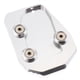 thumbnail image 4 of Almohadilla para pata de cabra de motocicleta: pata de cabra duradera para motociclistas/placa de soporte para descansar o estacionar en pavimento caliente, césped o terreno blando para Blanco, 4 of 8
