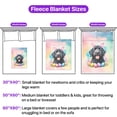 thumbnail image 5 of Happy Easter Portuguese Water Dog with Bunny Ear Headband and Flowers Cozy Fleece Blanket PWD Portie Fishing Dog Lover Warm Soft Throw Blanket - 13001, 5 of 5