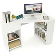 thumbnail image 6 of Resenkos 48-Inch L-Shaped Corner Executive Computer Desk with Built-In Storage Drawer - White, 6 of 8
