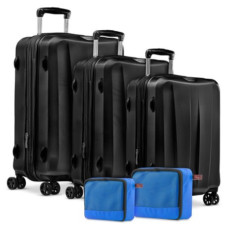 Juego de Maletas de Viaje EA1 20, 24 y 28” SQbags, Incluye 2 Organizadores