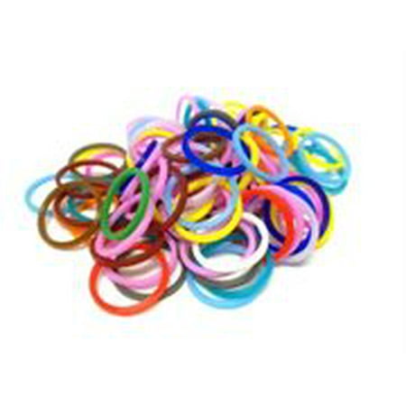 fun loom glitter sparkle purple silicone bands with super c-clips