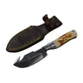 thumbnail image 4 of Bone Collector Fixed Blade Hunting Knife Bone Handle with Leather Sheath BC-804 Skinner, 4 of 4