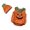 17-Orange, variant on jiaxiM Romper, Bodysuit, Halloween Themed Outfit, Pumpkin‑Shaped One‑Piece, Thick Cozy Fabric, Boxy Silhouette, Short Sleeve Festival Leisure Sleep Outfit