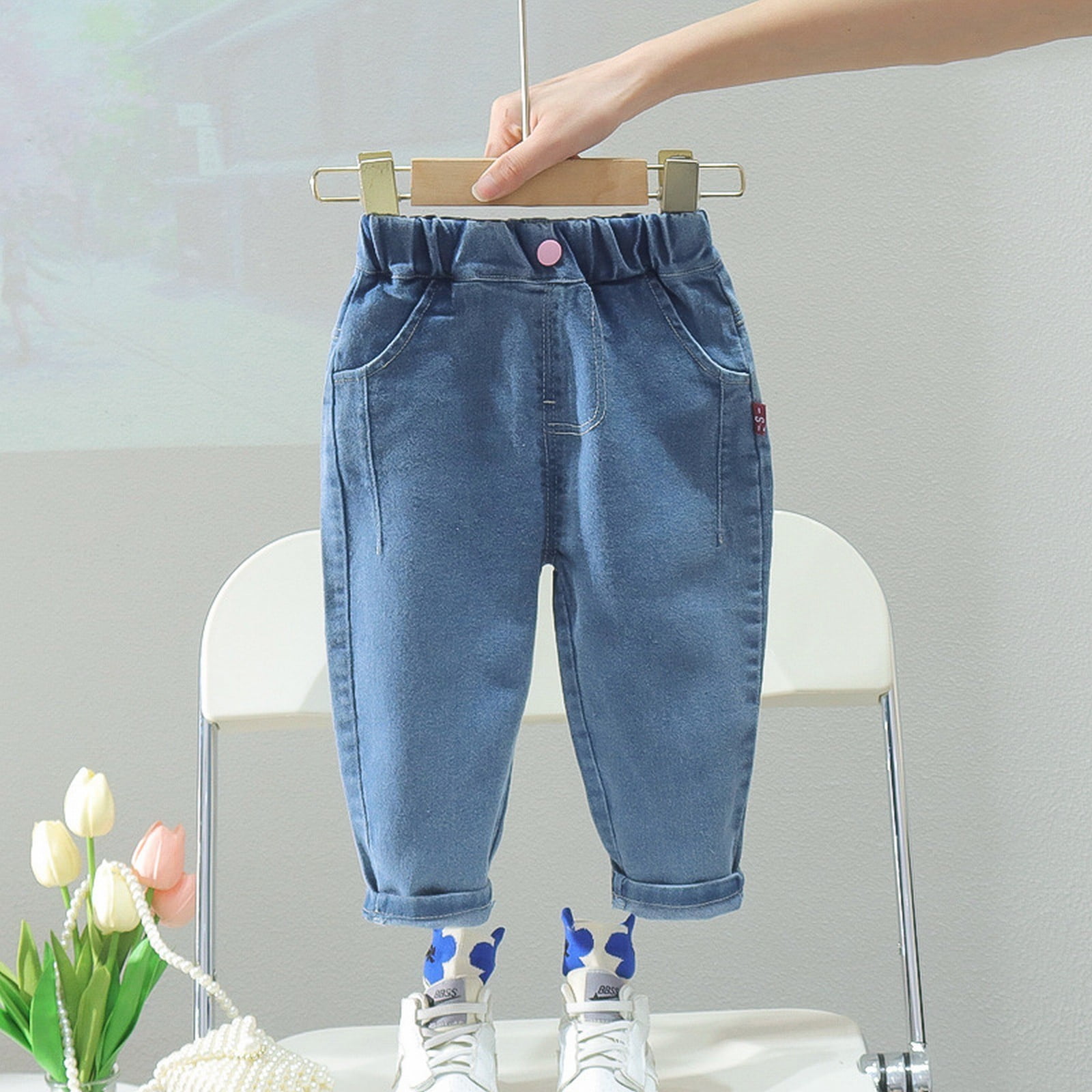 nsendm Girls Pantalon Big Kid Clothes Bebe Leggings 6 9 Mois Fille Girls Pantalon Printemps et Automne Coreen Style Vetements pour Enfants Printemps