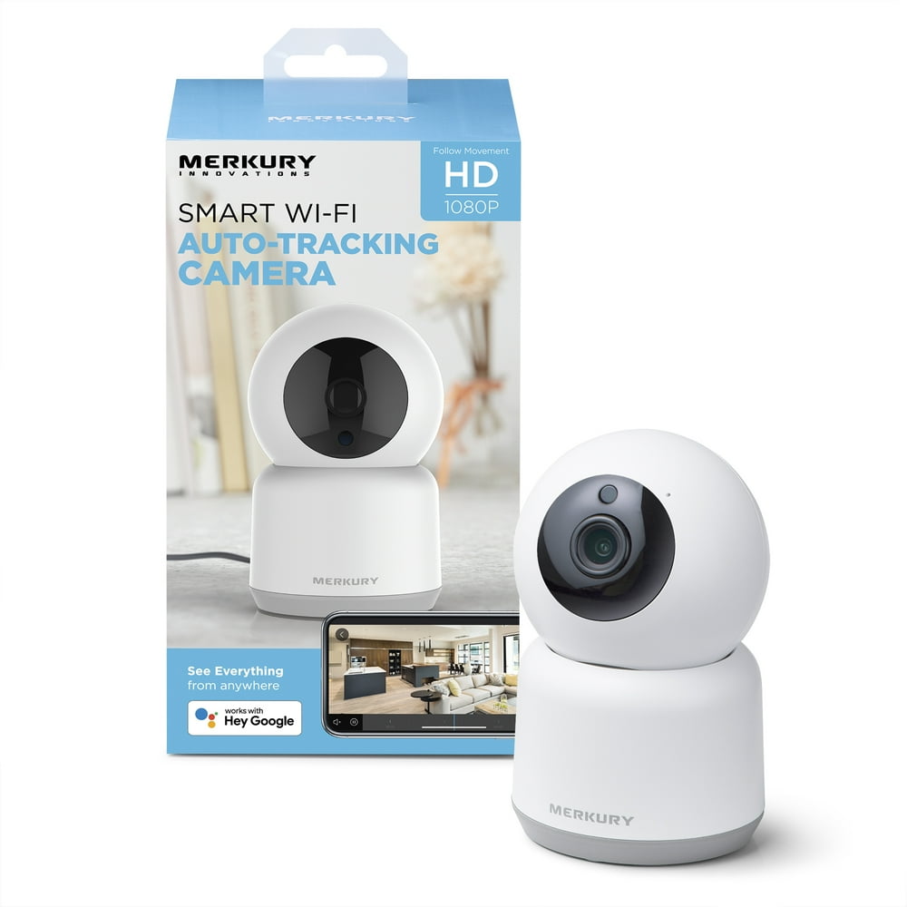 Merkury Innovations Smart AutoTracking Security Camera, WiFi Walmart