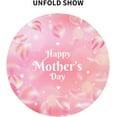 thumbnail image 4 of Mother''s Day Tablecloth Round 60 Inch for Mothers Day Decorations, Pink Petals Table Cover, Washable Polyester Table Cloth for Kitchen Party Picnic Dining Decor, 4 of 6