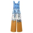 thumbnail image 3 of Letdown Boys Girls Bib Overalls Pants Loose Romper Adjustable Straps Ice-Cream Clothes Jumpsuit with Pockets Kids Summer Outfit 5-14 Years, 3 of 3