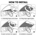 thumbnail image 6 of Balery Skull and palm leaves Print Car Windshield Sun Shade,Windshield Sunshade for Car Pickup Truck SUV Accessories-Medium, 6 of 7