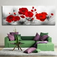 thumbnail image 4 of Unframed Red Poppy Rose Flower Canvas Print Art Wall Painting Picture Living Room Decors, 4 of 8