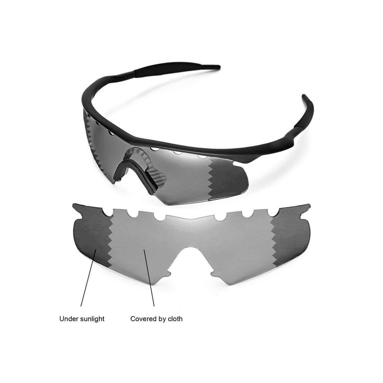 hack Mundtlig skyde Walleva Transition/Photochromic Polarized Vented Replacement Lenses For  Oakley M Frame Hybrid Sunglasses - Walmart.com