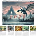 thumbnail image 1 of Calendario Arte Fantasy Cat Dragon Calendar 2025 para Casa Y Oficina, 1 of 9
