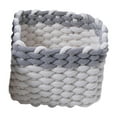 thumbnail image 2 of veasfak Multipurpose Organiser Box Rope Basket Container Bin Portable Storage Basket for Gray White, 2 of 7