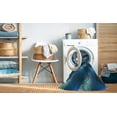 thumbnail image 2 of Ahgly Company Machine Washable Indoor Square Transitional Blue Ivy Blue Area Rugs, 5' Square, 2 of 7