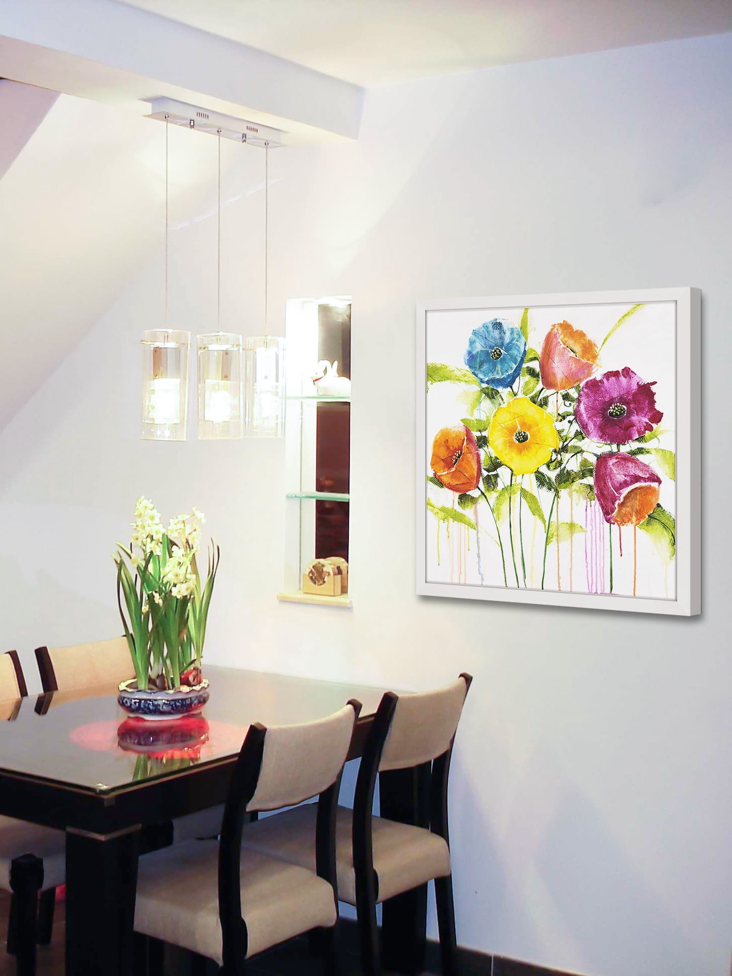"Cheery Bloomers I" Framed Painting Print