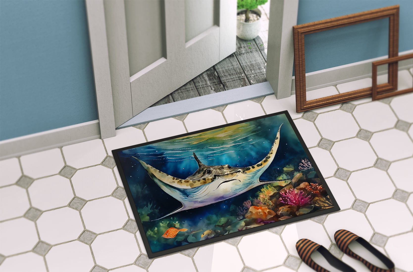 Carolines Treasures DAC2831MAT 18 x 27 in. Unisex Sting Ray Doormat