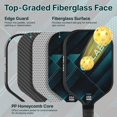 thumbnail image 3 of Set de palas de pickleball GOLABS PB1 con núcleo de fibra de vidrio, 227 g, 3 of 8