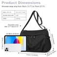 thumbnail image 3 of KXF Multi-layer Nylon Shoulder Bag for Women Large Capacity Crossbody Bag Lightweight Travel Satchel, 3 of 7