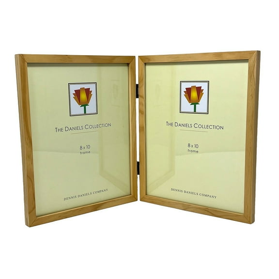 The Original W41  GALLERY WOODS Natural-Stain wood 8x10 hinged classic by Dennis Daniels - 8x10