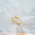 thumbnail image 5 of 1mm Thin Butterfly Ring for Women,18k Gold Plated Titanium Non Tarnish Modern Minimalist Elegant Rings, 5 of 6