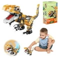 thumbnail image 4 of RUIG Micro Building Blocks Dinosaur Set, 348pcs Dinosaur DIY Mini Diamond Blocks Bricks for Adults, 6+ Teens (Fluorescent Material Shell, can Glow in The Dark), 4 of 6