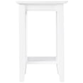 thumbnail image 4 of Leo & Lacey 14" Solid Wood End Table with Sturdy Legs in White, 4 of 4