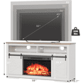 thumbnail image 3 of Homall Adjustable Television Stands, Fiberboard White, 59.00 x 15.70 x 32.00 Inches, 136.28 lb, 3 of 8