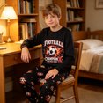thumbnail image 2 of FEDPOP Boys Pajamas Set 2Piece Long Sleeve Tops and Pants PJs Sleepwear for Kids Size 6, 2 of 7