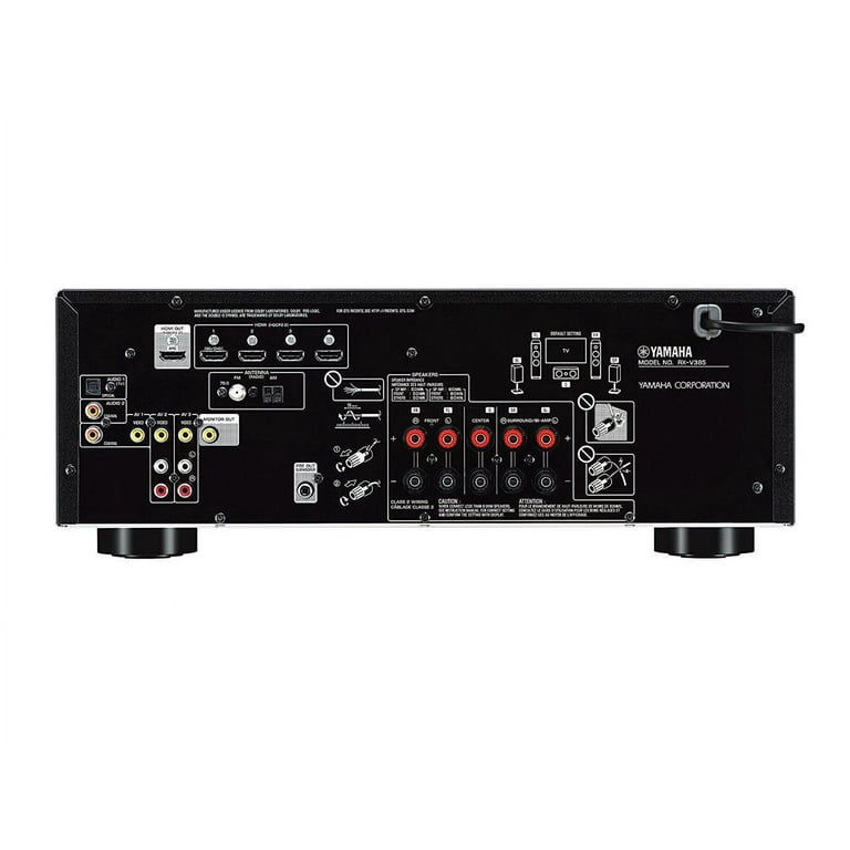 Yamaha, 4K Bluetooth AV Receiver 5.1-Channel RX-V385, Black