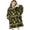 Softballs and Text Black Pattern-1, variant on Baseballs Quotes Black Pattern Flannel Blanket Hoodies for Teens ,Teens Oversize Sherpa Wearable Hooded Blanket Sweatshirt with Super Pockets