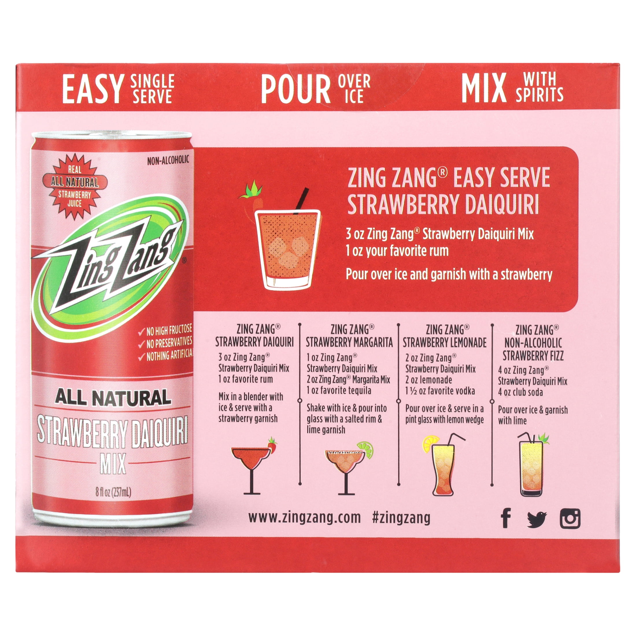 Zing Zang Strawberry Daiquiri Cans