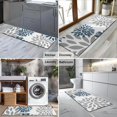 thumbnail image 2 of Purple Floral and Petal Pattern Kitchen Rug Mat,Kitchen Runner Rugs Non Skid Washable,Decorative Kitchen Floor Mats for Kitchen,Sink,Laundry,17"X47", 2 of 5