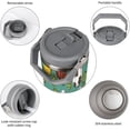 thumbnail image 3 of 30 Oz Insulated Tumblers with Flip Straw Lid Top Handle Beer Glass Mug Leakproof Reusable Vacuum Stainless Steel Travel Coffee Mug for Car Soccer Ball, 3 of 6